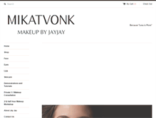 Tablet Screenshot of mikatvonkmakeup.com.au